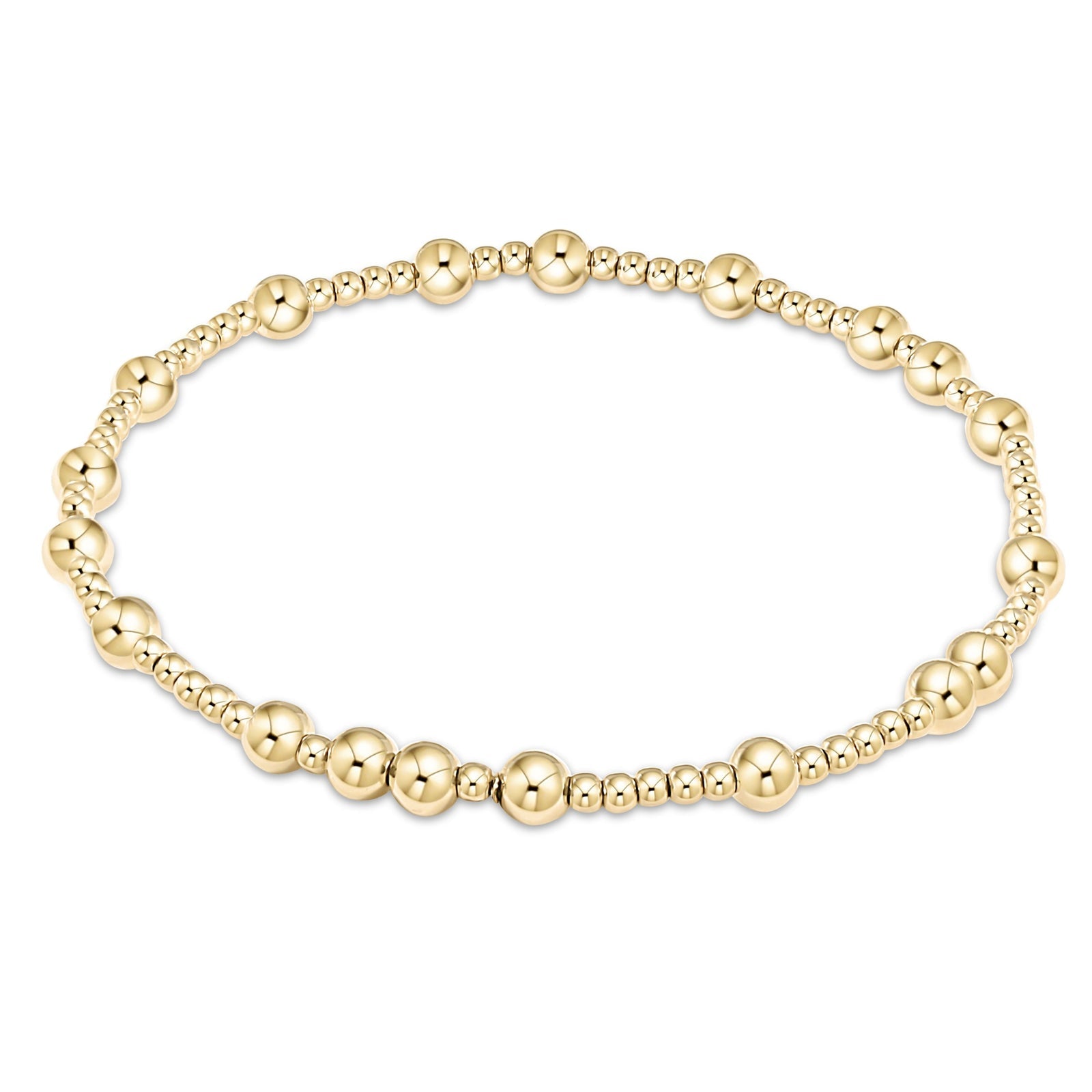 E Newton Hope Unwritten Bead Bracelet - Gold, view 4
