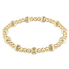 Dignity Sincerity Pattern Bracelet - Gold