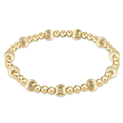 Dignity Sincerity Pattern Bracelet - Gold