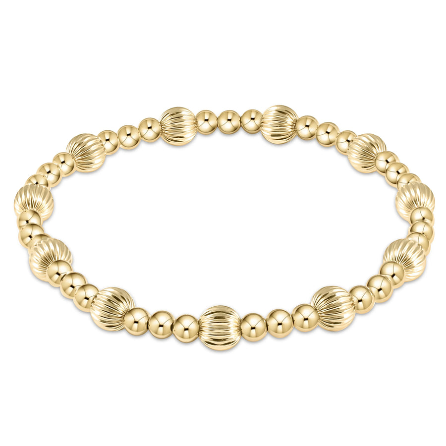 Dignity Sincerity Pattern Bracelet - Gold