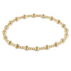 Dignity Sincerity Pattern Bracelet - Gold