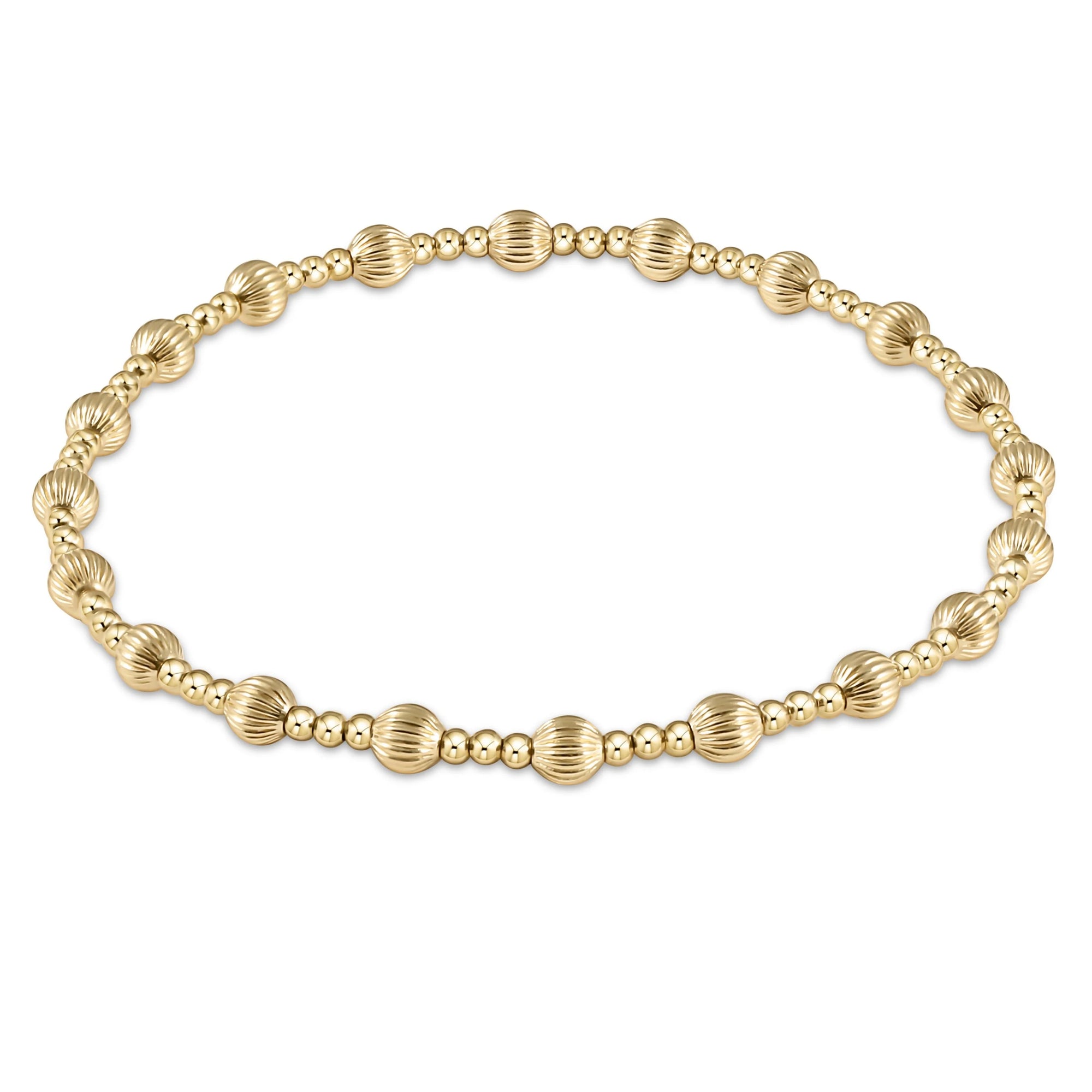 Dignity Sincerity Pattern Bracelet - Gold