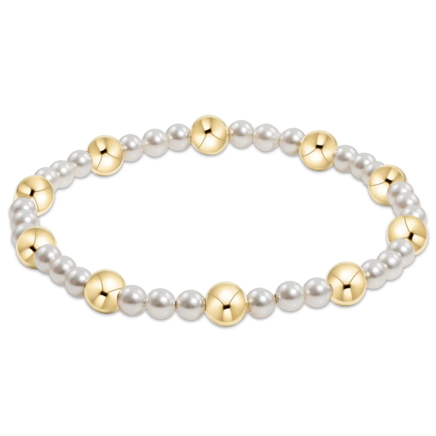 Pearl Sincerity Pattern 4mm Bead Bracelet - 6mm
