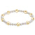 Pearl Sincerity Pattern 4mm Bead Bracelet - 6mm
