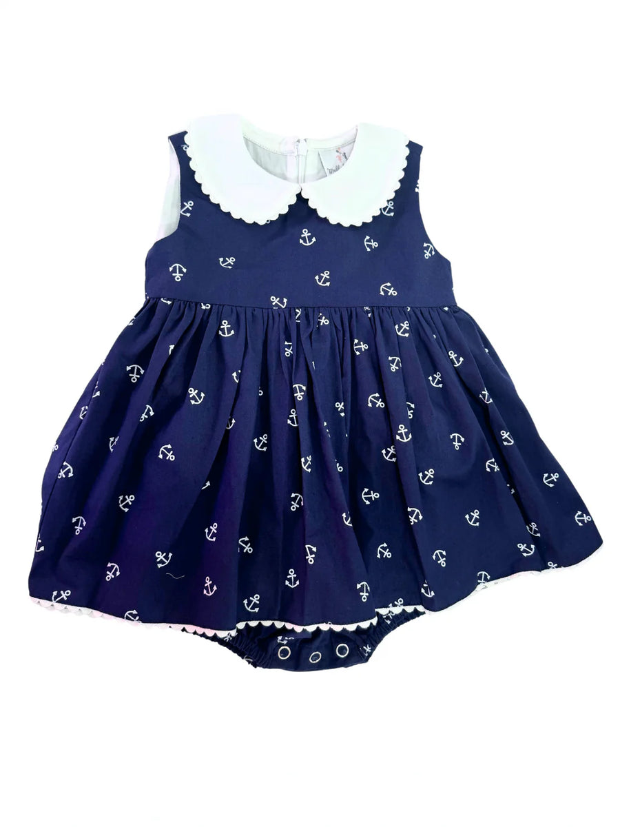 Anchors Away Baby Girl Dress