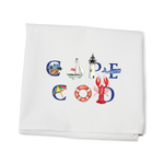 Tina Labadini Cape Cod illustrated flour sack towel