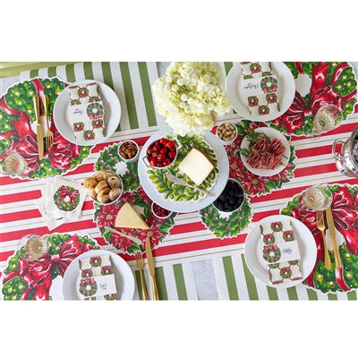 Holiday Wreath Serving Papers - Pack of 12