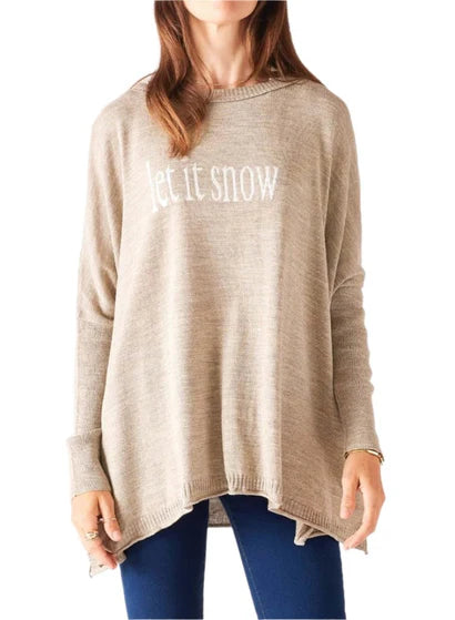 Catalina Crewneck Sweater- Let it Snow