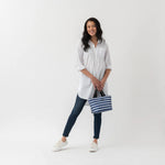 SCOUT Nooner Lunch Bag insulated lunch tote shown in a structured rectangular design with top handle and zip closure, styled as a compact everyday food carrier