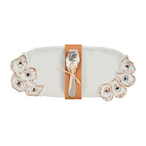 Oyster Tray & Spreader  Set