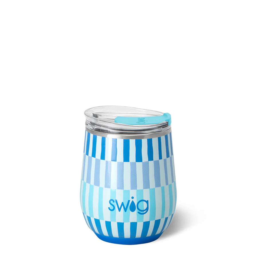 Glacier Stripe Stemless Wine Cup