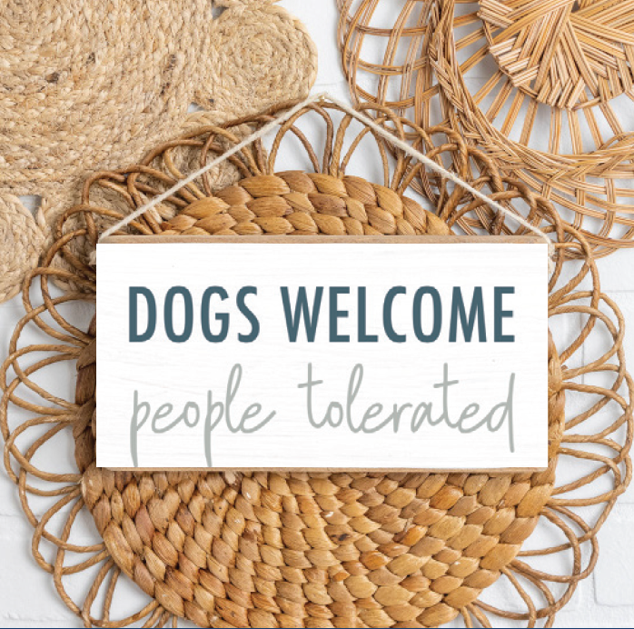 Twine Sign-Dogs Welcome
