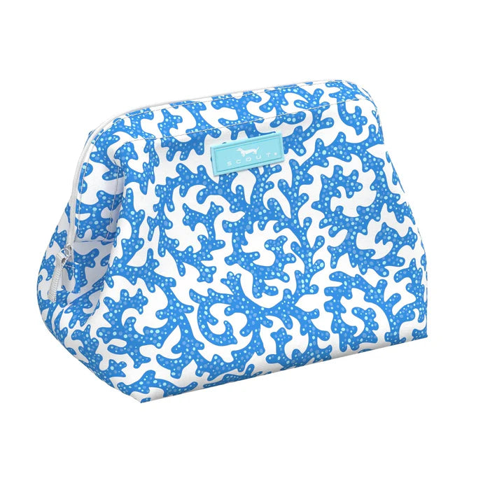 Scout Bags Medium Wide Mouth Makeup Bag with structured shape and wide zip opening