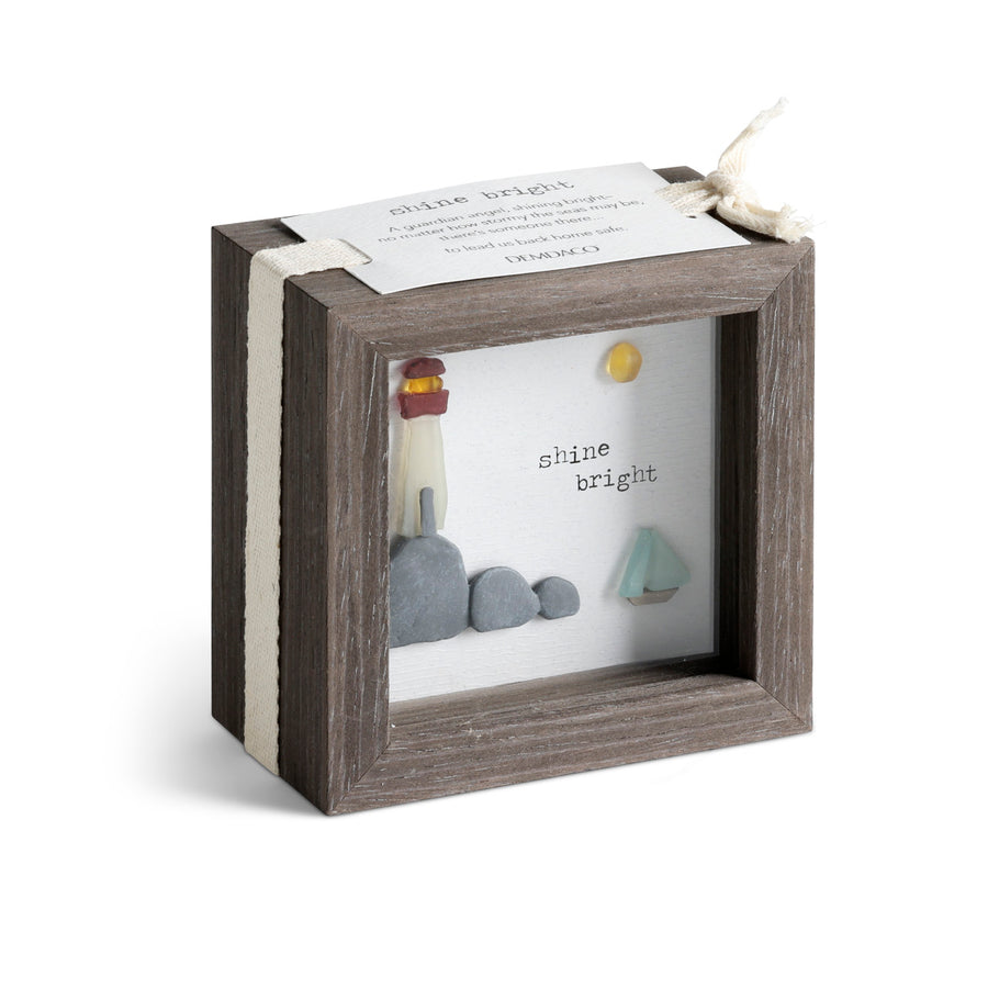 Shine Bright Lighthouse Shadow Box