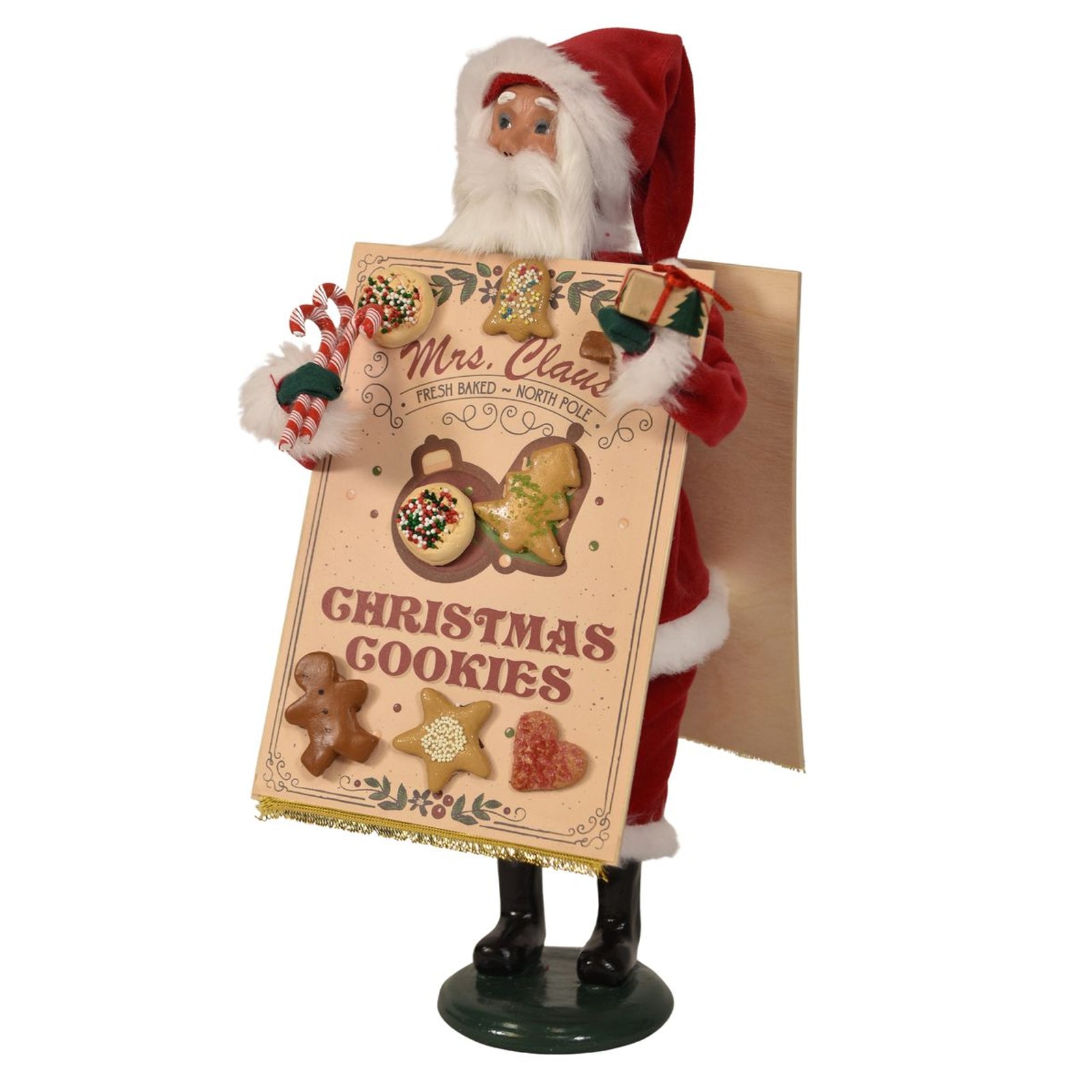 Byers' Choice Santa with Cookie Sandwich Board Caroler, view 3