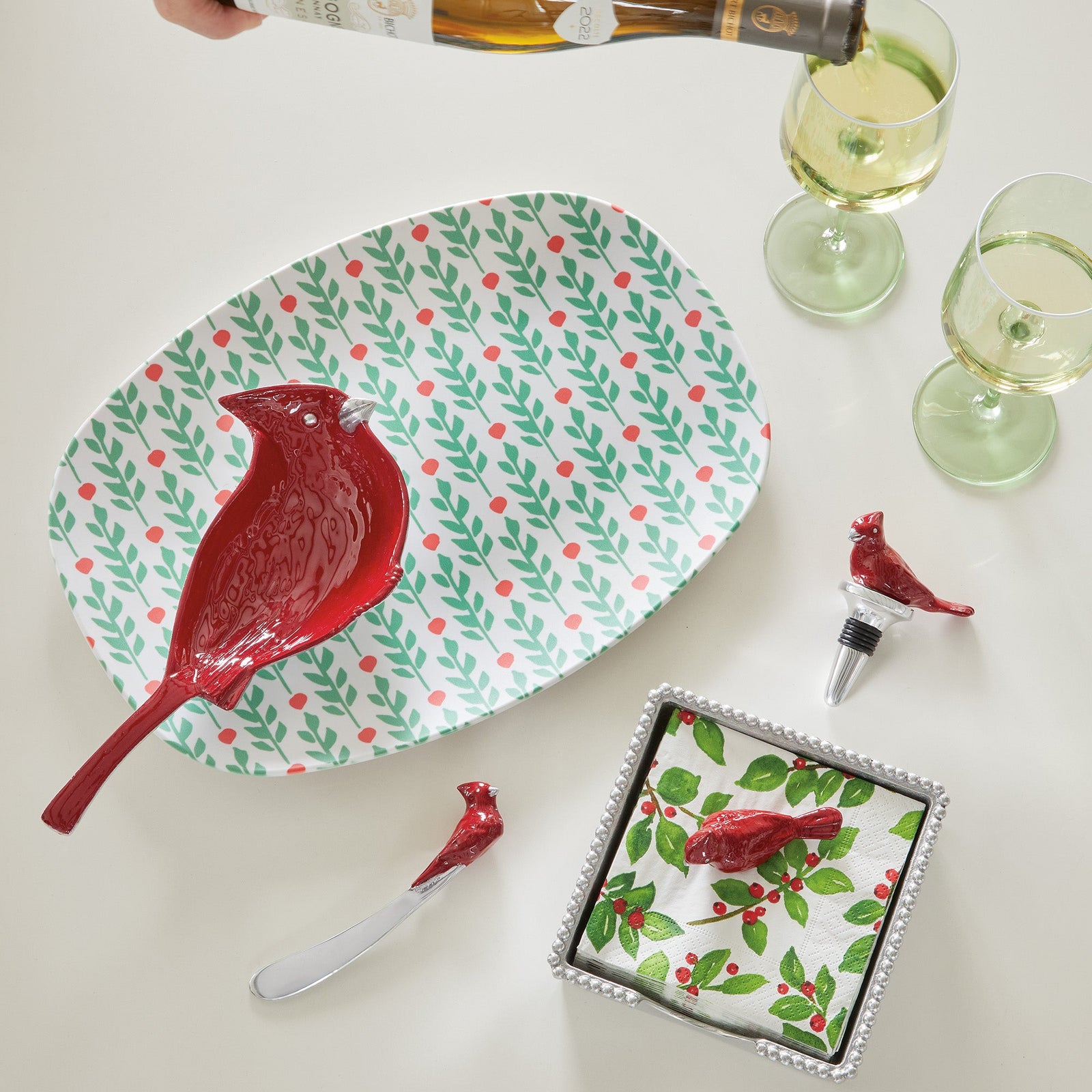 Mariposa Red Cardinal Spreader, view 2