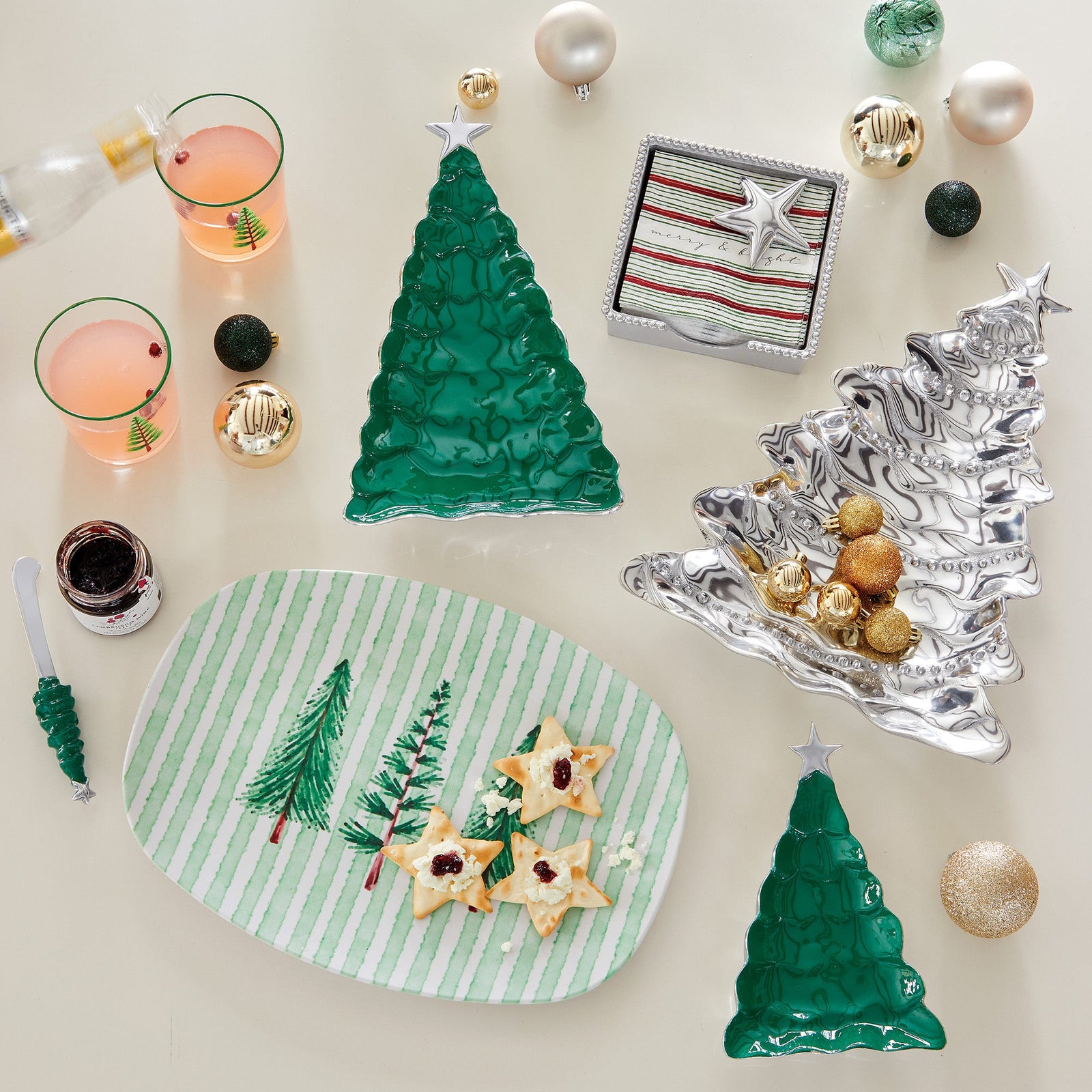 Mariposa Christmas Tree Platter, view 2