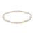 Classic Joy Pattern 4mm Bead Bracelet - Pearl