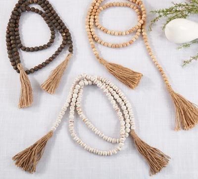 Wood Bead Garland
