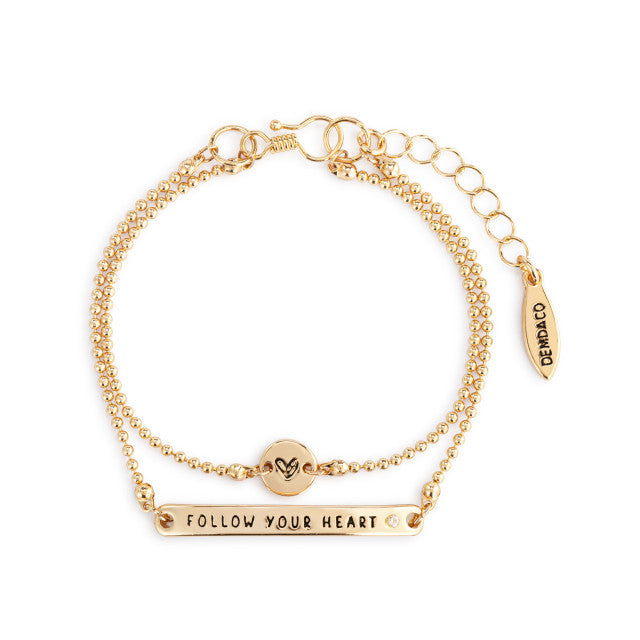Follow Your Heart Layered Bracelet