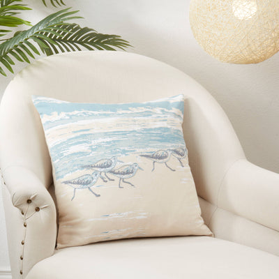 Sanderling Throw Pillow