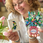 FreshCut Paper Mini Hummingbird Card Pop-Up Greeting