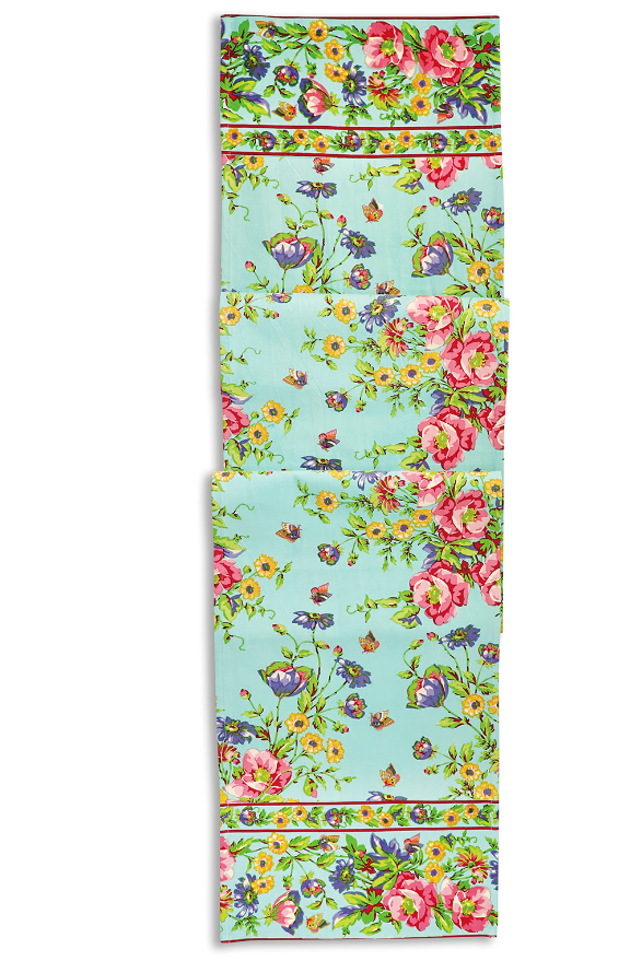 Penny's Patio Aqua Table Runner