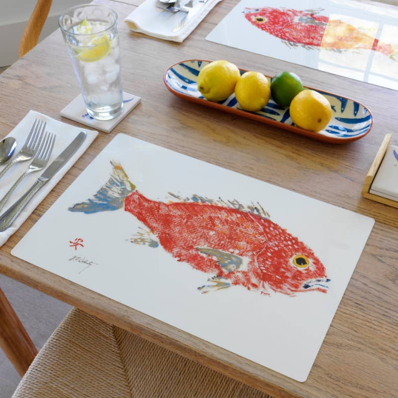 Red Snapper Vinyl Placemat