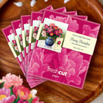 FreshCut Paper Mini Peony Pop-Up Card 3D Bouquet Fabvilla