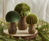 Handmade Velvet Mushrooms Set