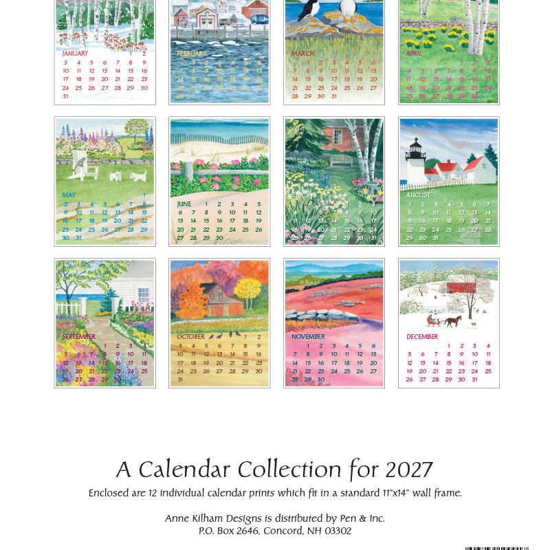 2027 Anne Kilham Calendar