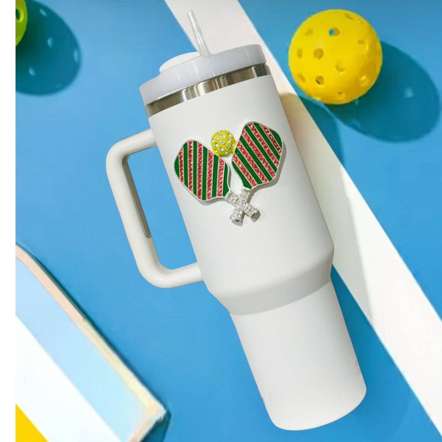 Jeweled Tumbler -40oz-Pickleball