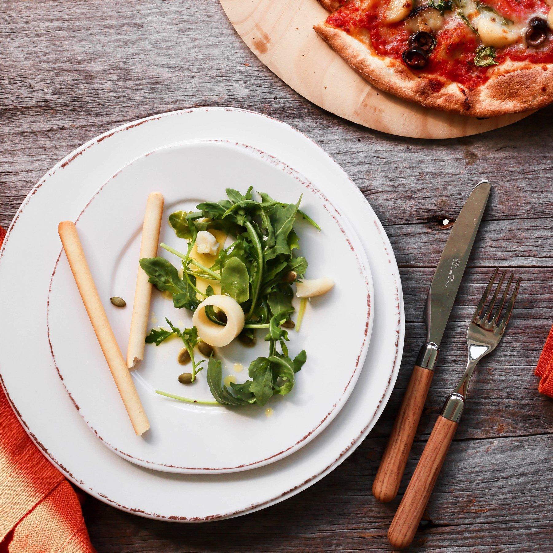 Lastra Melamine White Dinner Plate