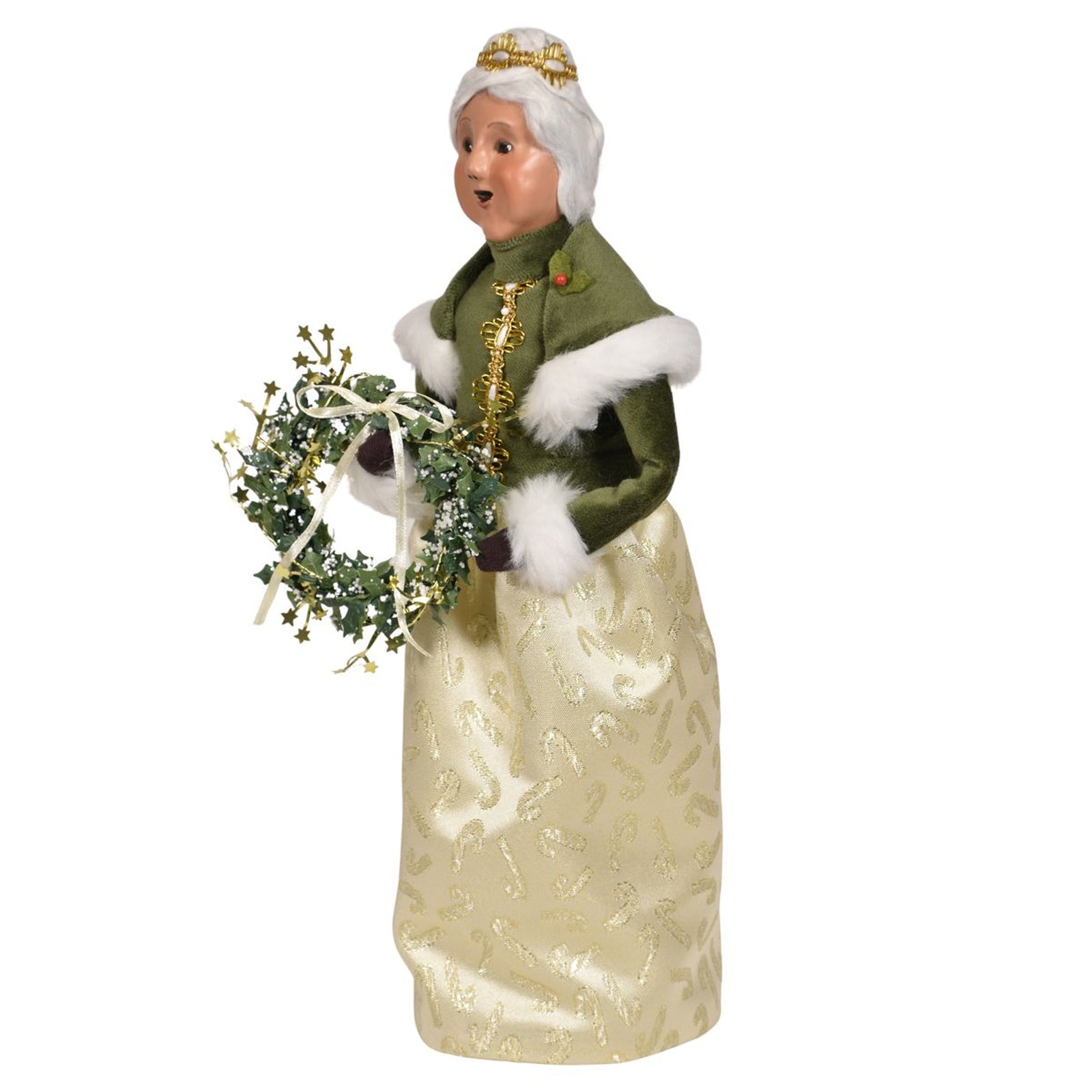 Byers' Choice Gold Sparkle Mrs. Claus Caroler, view 3