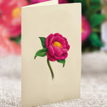FreshCut Paper Mini Peony Pop-Up Card 3D Bouquet Fabvilla