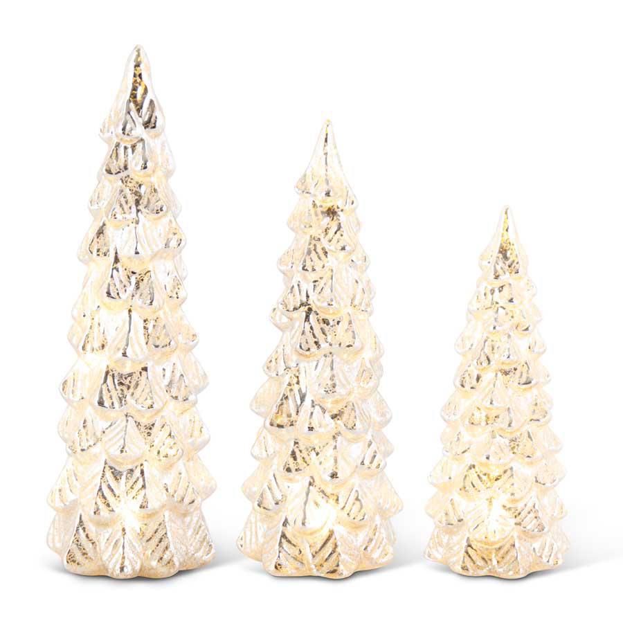 Silver Mercury Glass Trees