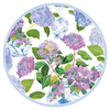 Hydrangeas and Porcelain Round Paper Placemats - 12 Per Package