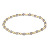 Gemstone Gold Sincerity Pattern 3MM Bead Bracelet