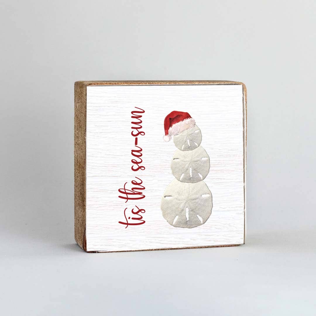 Sand Dollar Snowman Block