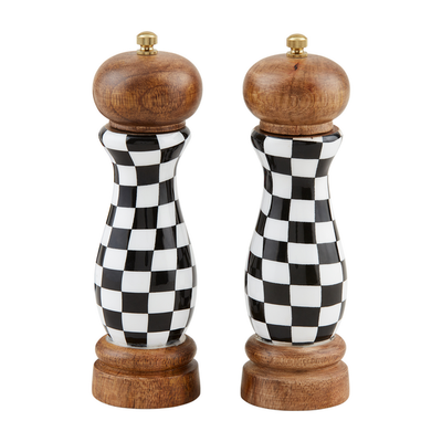 Checkered Salt & Pepper Set