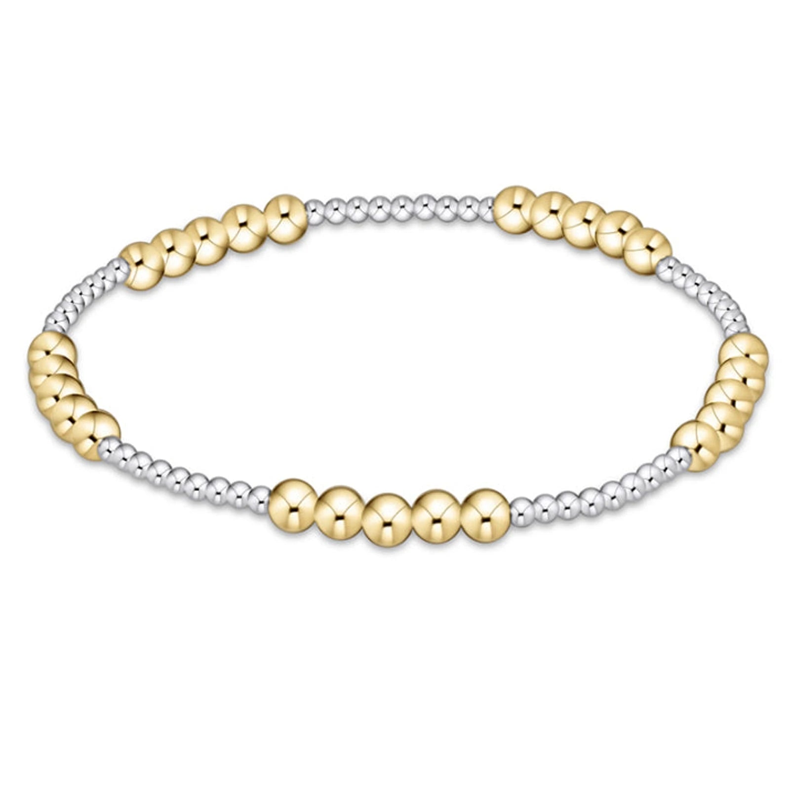 E Newton Blissful Mixed Metal Bracelet-4mm