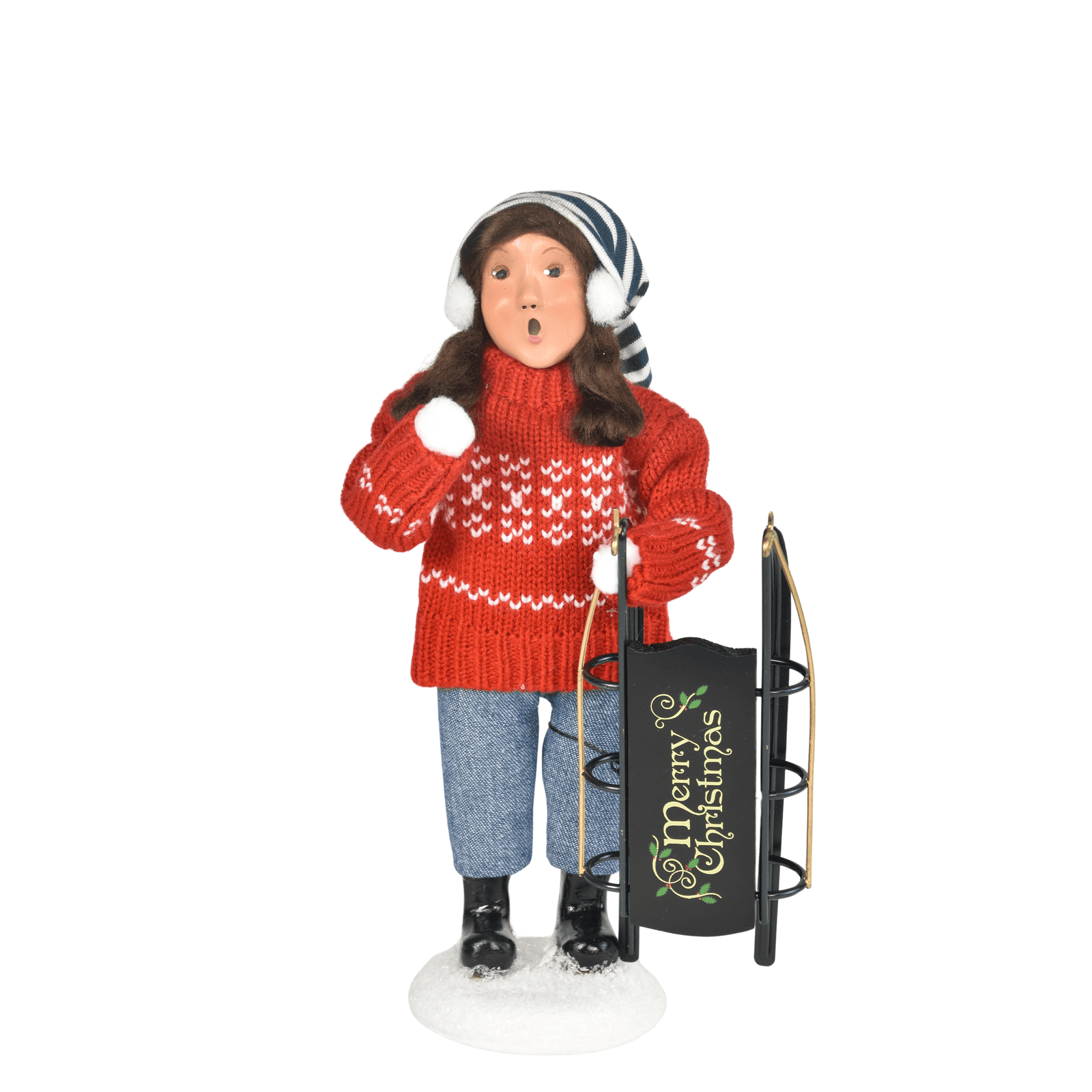 Byers' Choice Sledding Girl Caroler