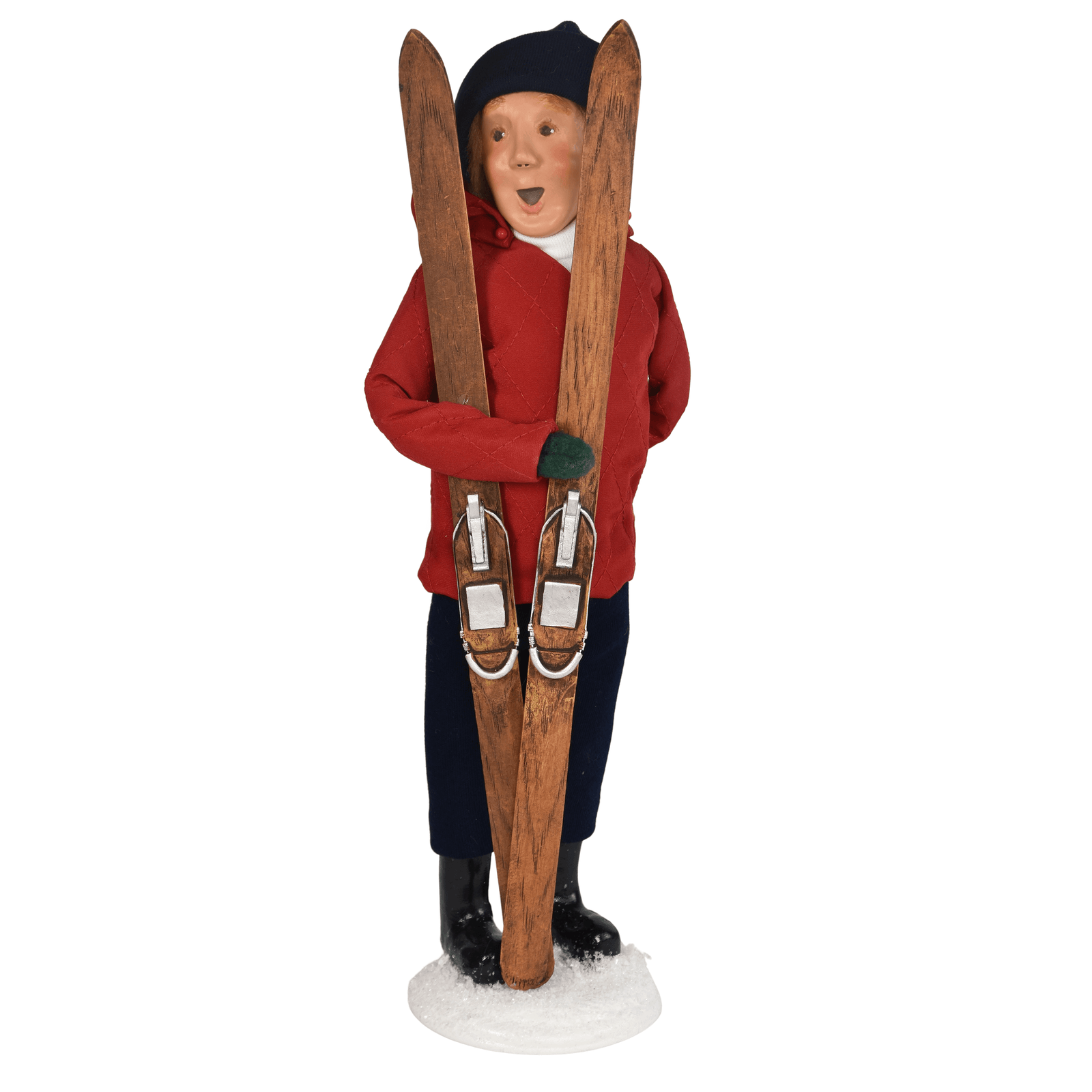 Byers' Choice Skiing Man Caroler