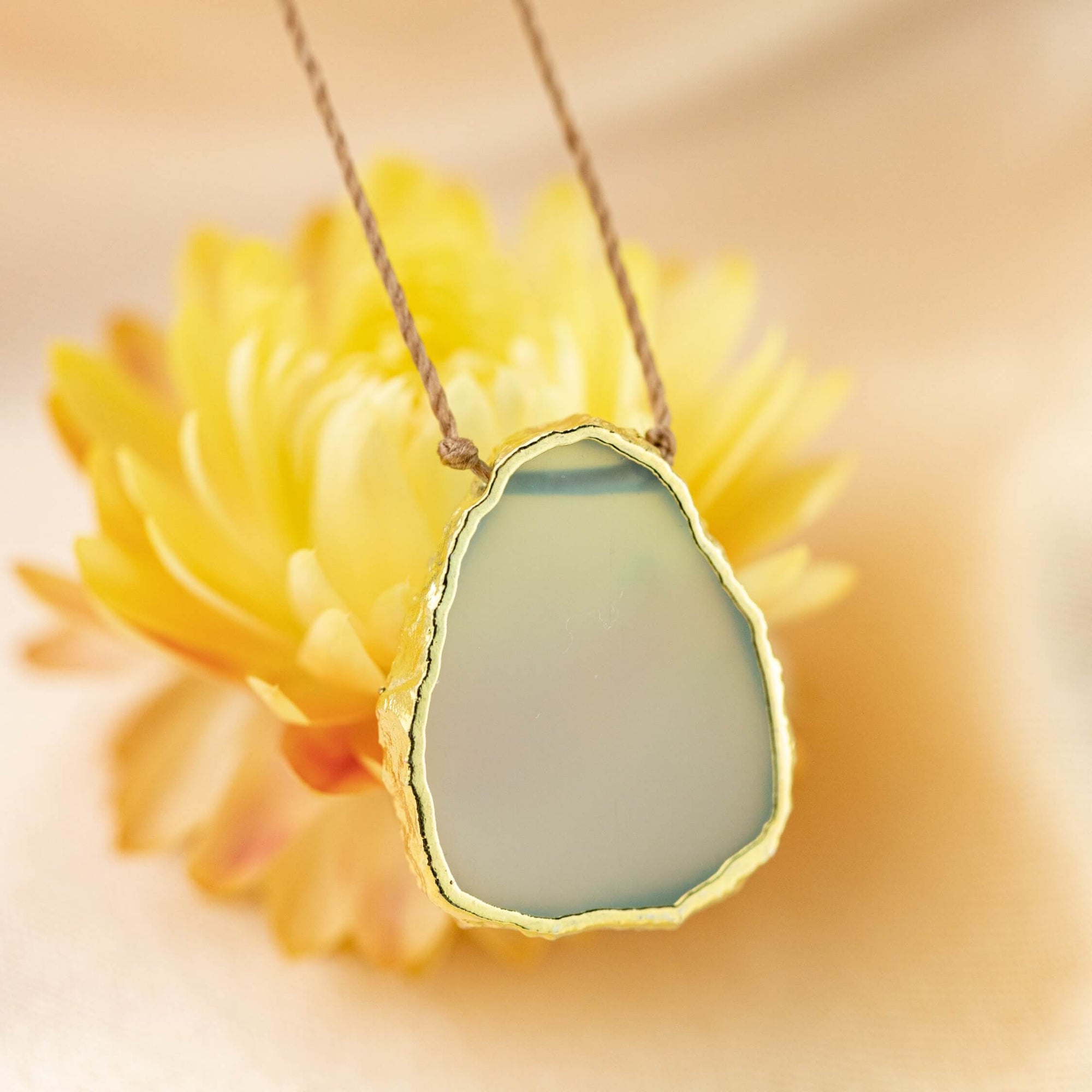 Aqua Chalcedony Necklace
