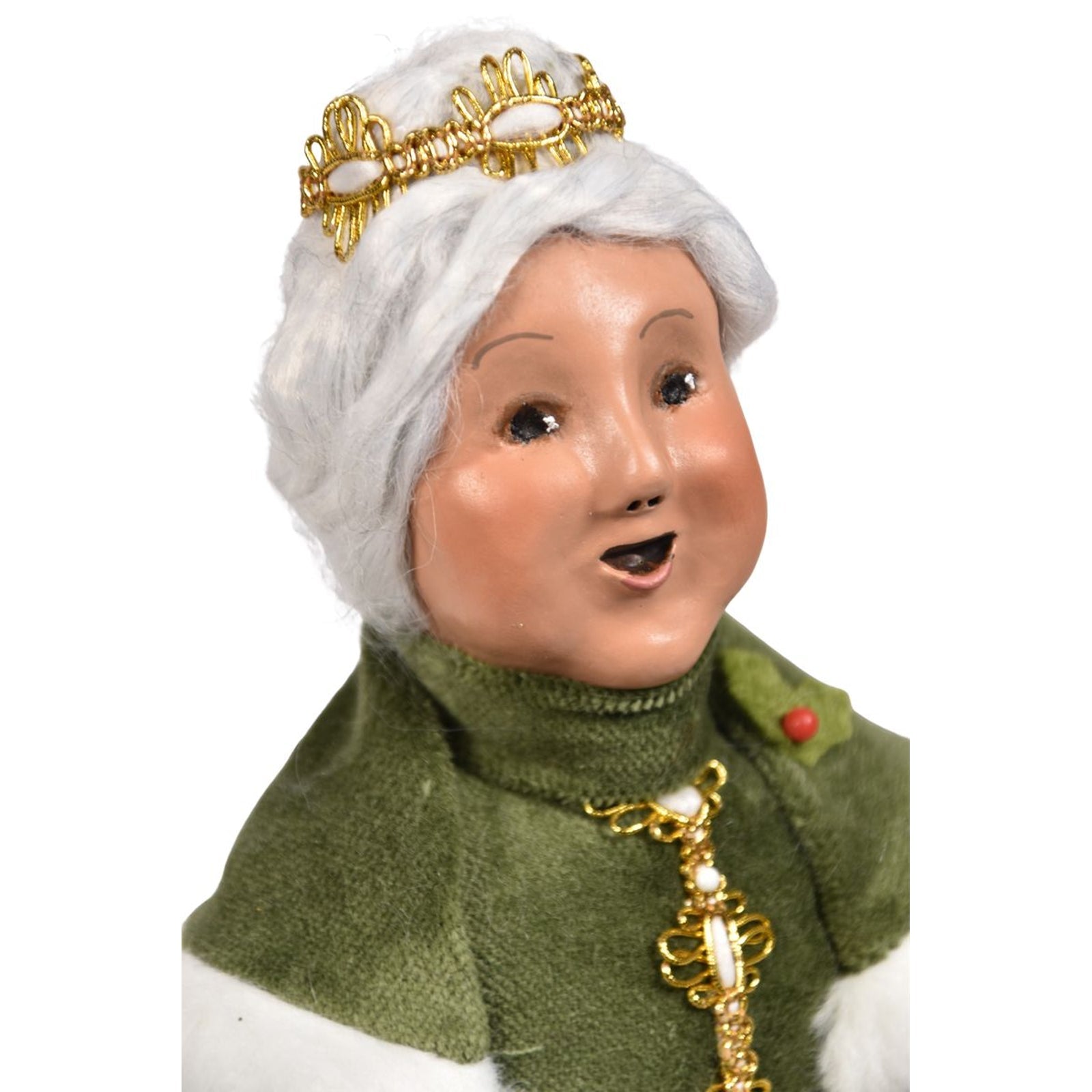 Byers' Choice Gold Sparkle Mrs. Claus Caroler, view 2