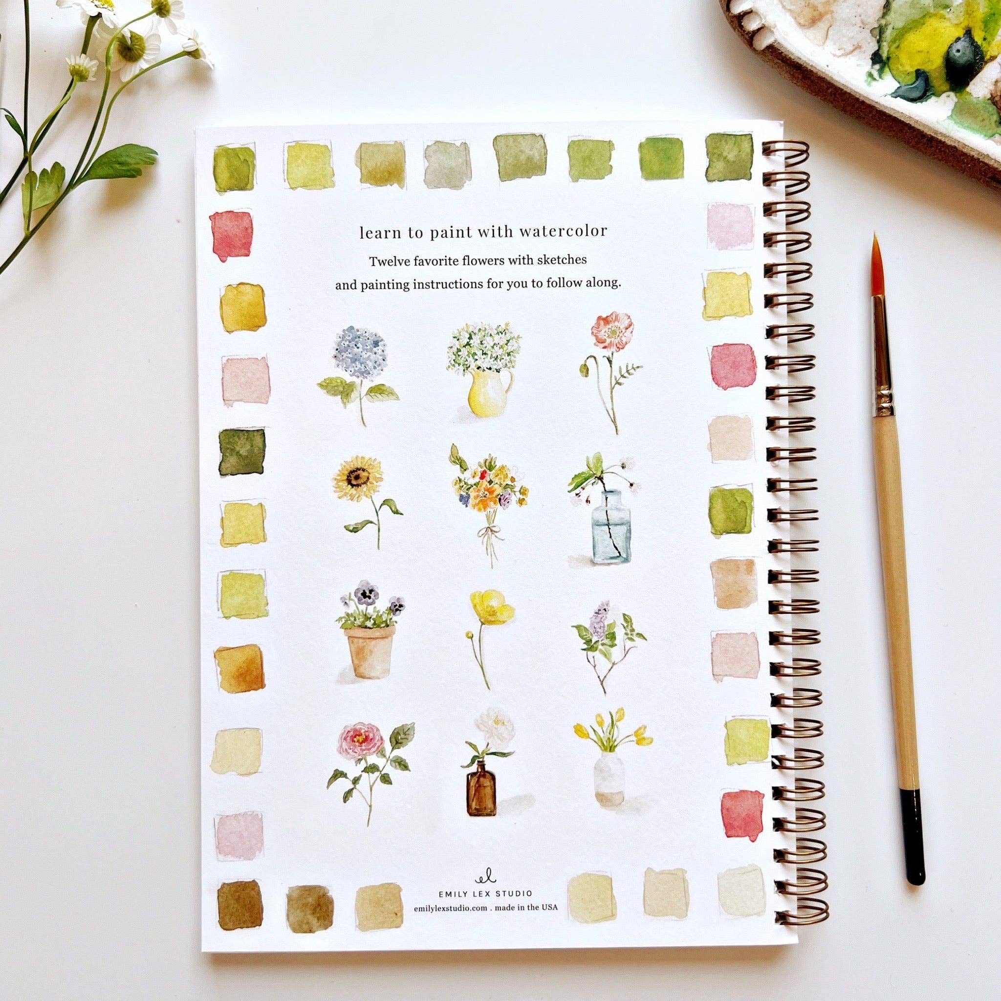 Watercolor workbook-Flowers