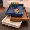 Vinyl Wicker Rectangular Tray