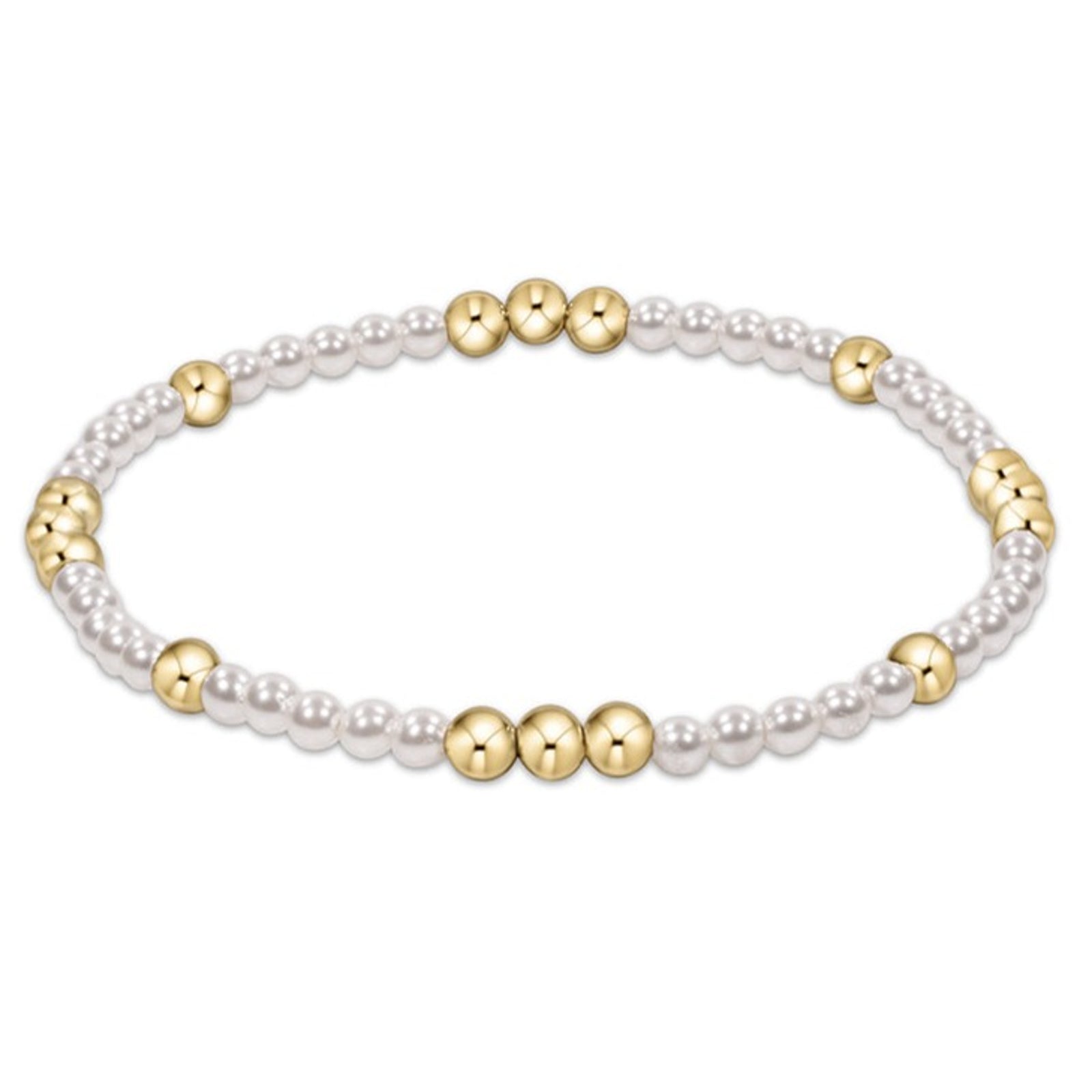 E Newton Worthy Pattern 3mm Bead Bracelet, view 2