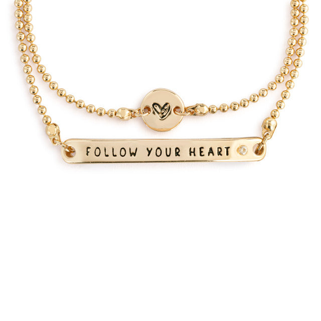 Follow Your Heart Layered Bracelet
