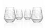 School of Fish Stemless Wine -Set of 4 Glasses